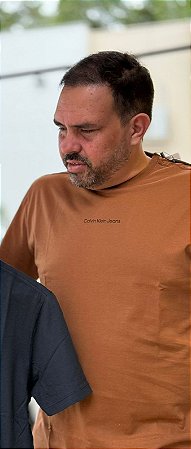 Camiseta Calvin Klein Logo Centralizada 2 Masculina