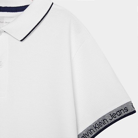 Polo Calvin Klein Jeans Logo Retilinea Masculino