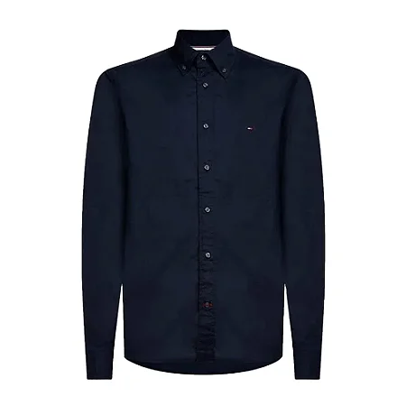 Camisa Tommy Social Manga Longa Core Flex Poplin Masculina