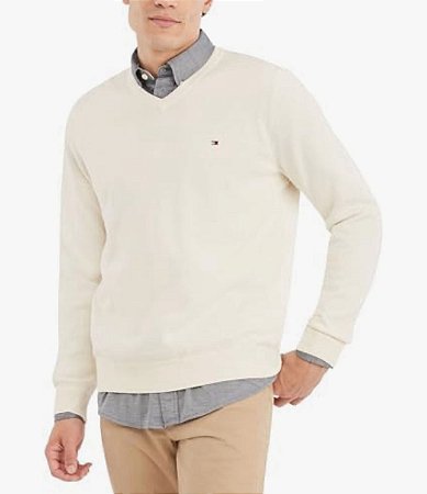 Suéter Tommy Signature V Neck Masculino