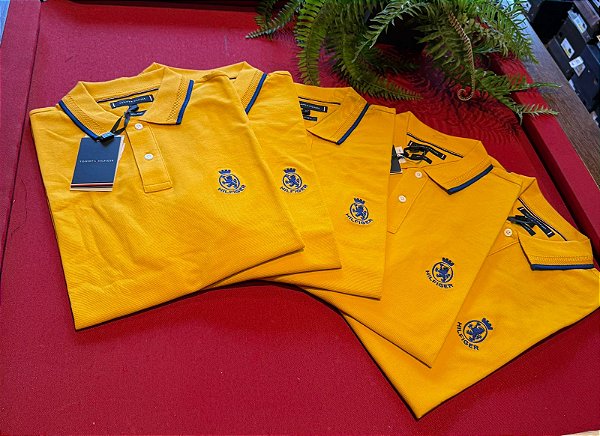 Polo Tommy Holiday Crest Masculino