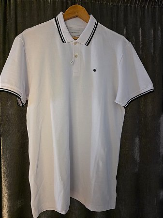 Polo Calvin Listras Gola Masculina