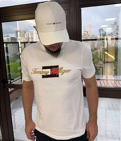 Camiseta Tommy Icon Gold Tee Masculino
