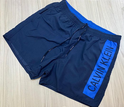 Short Calvin Swimwear Marinho Masculino