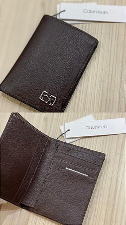 Carteira Calvin Klein Couro Vertical Masculina