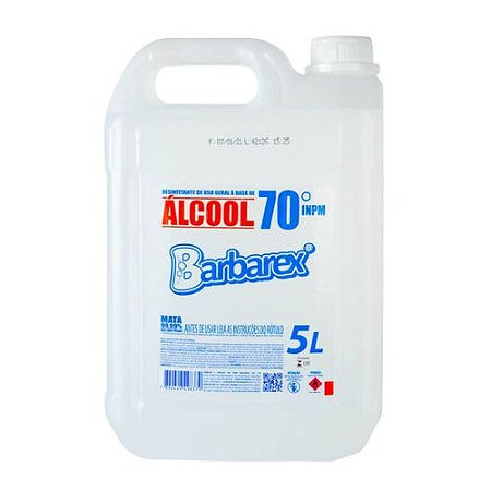 ALCOOL LIQUIDO 70 BARBAREX 5 LTS