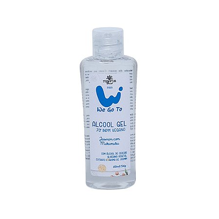 Álcool Gel 70° INPM Vegano Jasmim com Murumuru 60g