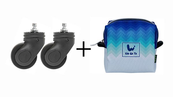 Rodinha de Mala Avulsa com Nécessaire Box Cestinha Ocean