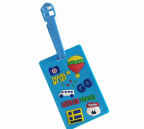 Tag Identificador de Mala de Viagem e Mochila, Let's Go