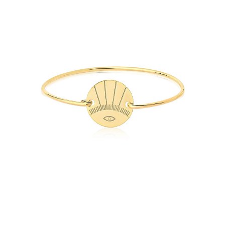 Pulseira olho grego com raios de sol