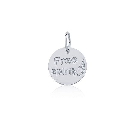 Pingente Free Spirit (ródio branco)