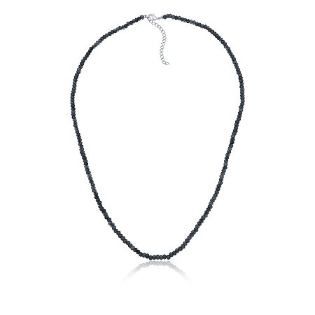 Colar com safiras indianas (ródio branco)