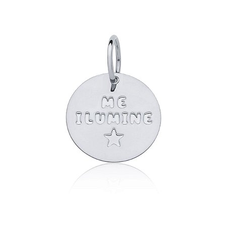 Pingente "Me ilumine" (ródio branco)