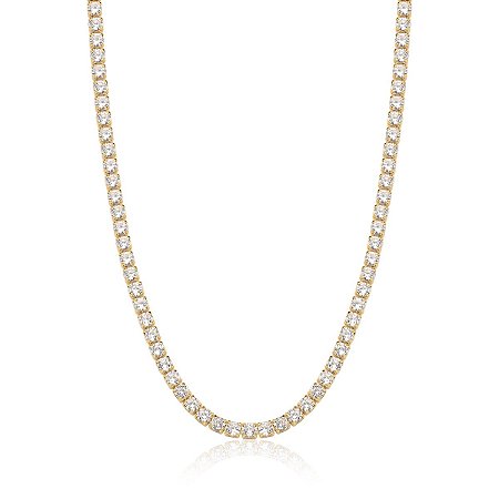 Colar riviera longo com zircônias de 3,0 mm