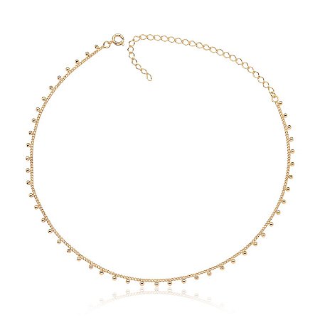 Choker com bolinhas