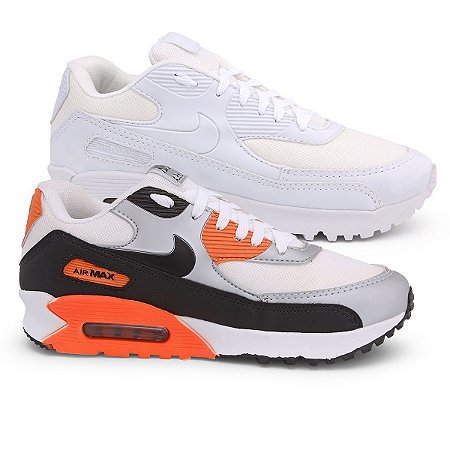 air max branco e preto