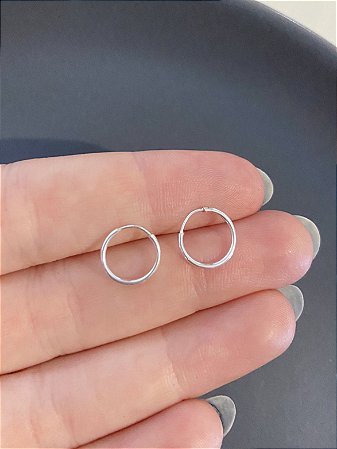 Argola Micro Prata 925