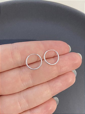 Argola em Prata Fina M