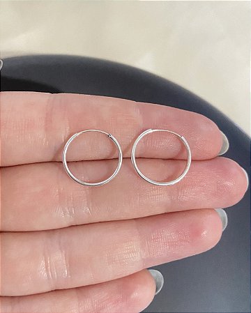 Argola em Prata Fina G