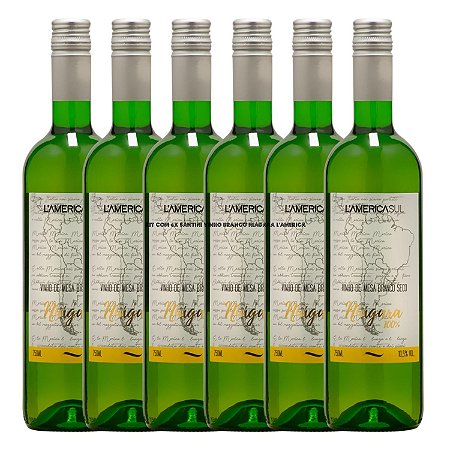 Kit com 6x Santini Vinho Branco Niágara L'america