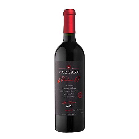 Vaccaro Vinho Tinto Vindima 67 2020