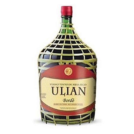 Ulian Garrafão Vinho Tinto Seco Bordô 4,6L