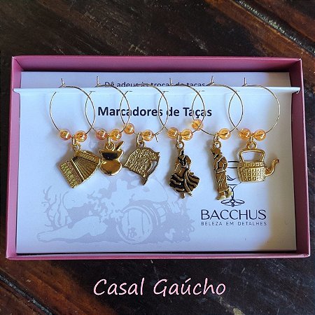 Conjunto Marcador de Taças Bacchus