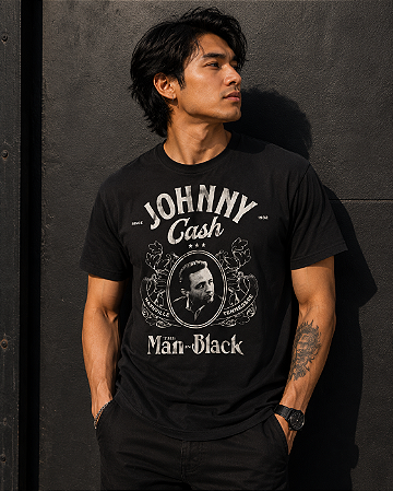 JOHNNY CASH MAN IN BLACK STAMP TS 1461
