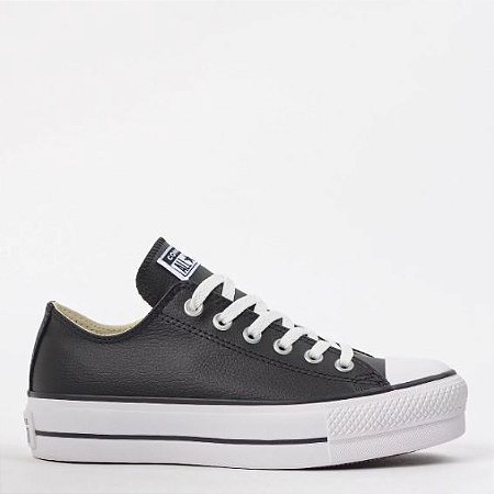 ALL STAR CHUCK TAYLOR PRETO MONOCHROME COURO SINTÉTICO - Loja Rock n' Roll