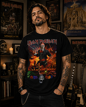 IRON MAIDEN NIGHTS OF THE DEAD STAMP TS 1493