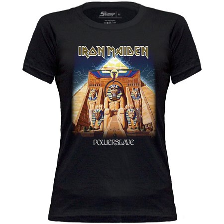 BABY LOOK IRON MAIDEN POWERSLAVE STAMP BB 388