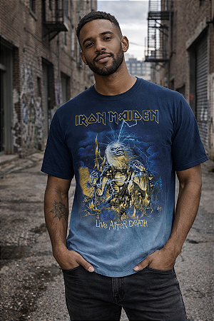 IRON MAIDEN LIVE AFTER DEATH STAMP MCE 207