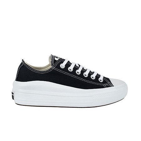 ALL STAR CHUCK TAYLOR PRETO MOVE PLATAFORMA