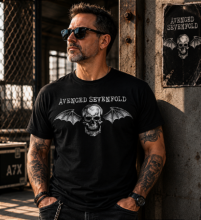 AVENGED SEVENFOLD LOGO STAMP TS 1658