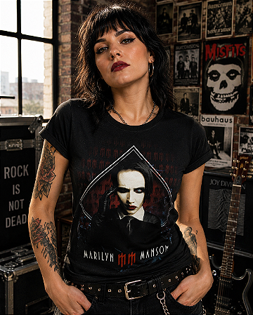 Baby Look Marilyn Manson Consulado do Rock B 491