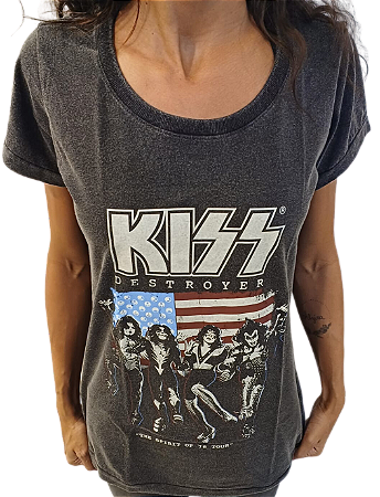 Baby Look Kiss Destroyer VSR Preta