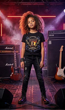 Ac Dc Hell Bells Infantil Stamp Kid 480