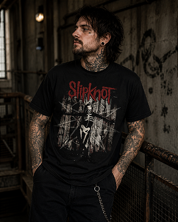 SLIPKNOT THE GRAY CHAPTER SKELETON STAMP TS 1781