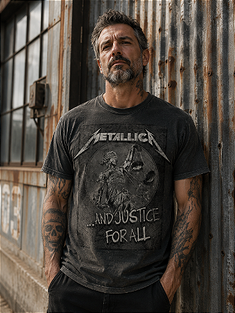 Camiseta Especial Metallica Justice Seal MCE 223
