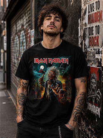 Camiseta Iron Maiden Axe Eddie TS 1857