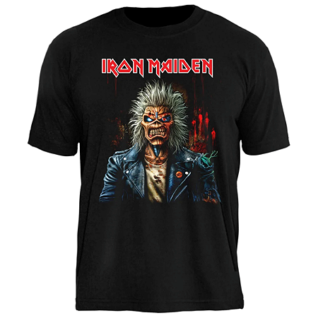 Camiseta Iron Maiden Portrait Ocial Stamp TS 1858