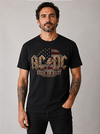 AC/DC Rock Or Bust Flag STAMP TS 1470