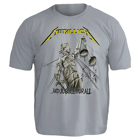 Metallica And Justice For All Camiseta Plus Size PSM 1434