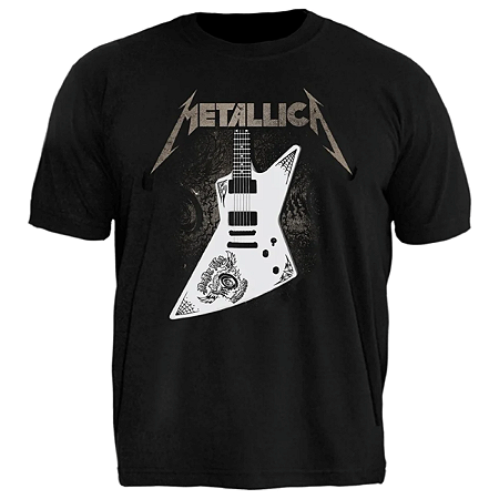 Metallica Hetfield Guitar Camiseta Plus Size PSM 1520