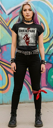 LINKIN PARK HYBRID THEORY BABY LOOK STAMP BB 529