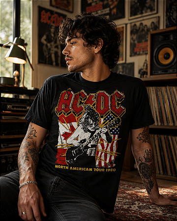 AC/DC North American Tour 1980 STAMP TS 1931