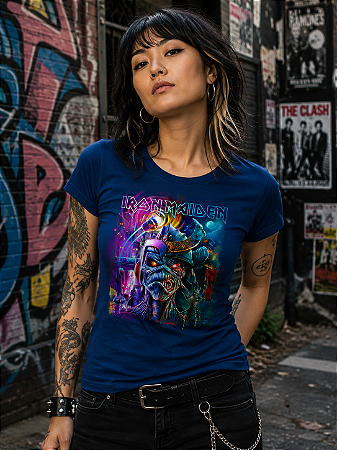 Baby Look Iron Maiden Baby Look Stamp Bb 520