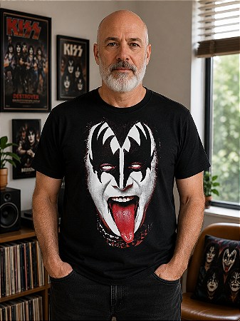 Kiss Gene Simmons Stamp Ts 1687