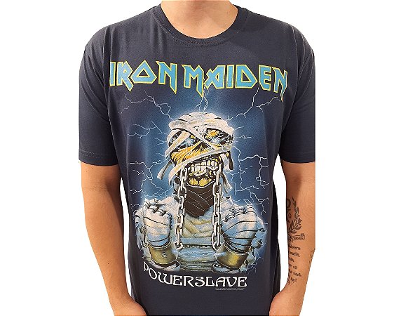 IRON MAIDEN POWERSLAVE AZUL STAMP TS 1321