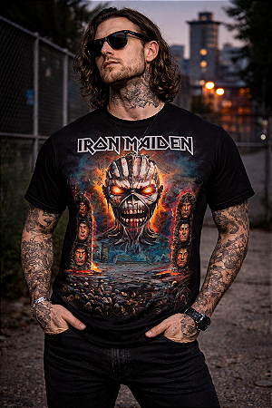 IRON MAIDEN FIERY ED SPREAD STAMP PRE 107